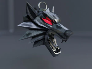 Witcher amulet 3D Model