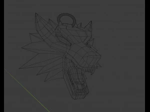 Witcher amulet 3D Model