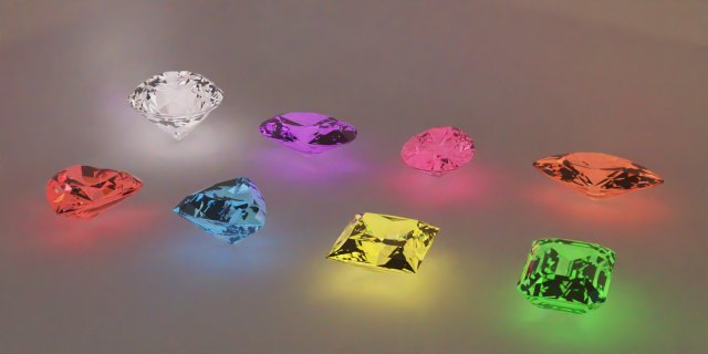 diamonds 3D Модель .c4d .max .obj .3ds .fbx .stl .blend 