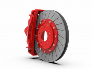 porsche disc brake and caliper Modelo 3D