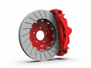 porsche disc brake and caliper Modelo 3D