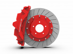 porsche disc brake and caliper Modelo 3D