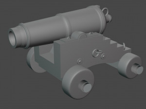 ship cannon 3D Model
