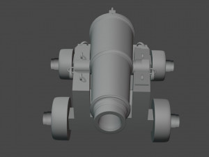 ship cannon 3D Model