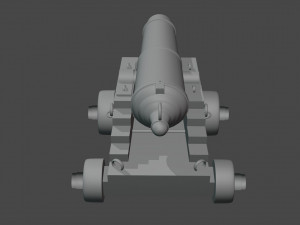 ship cannon 3D Model