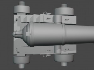 ship cannon 3D Model