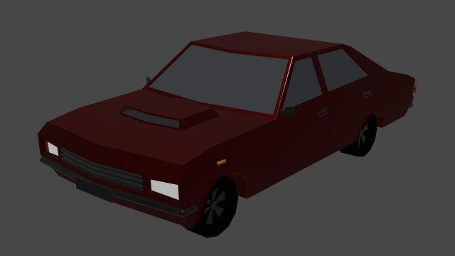 muscle car Modelo 3D .c4d .max .obj .3ds .fbx .stl .blend