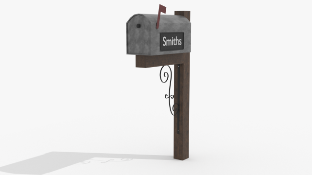 post box Modelo 3D .c4d .max .obj .3ds .fbx .stl .blend 