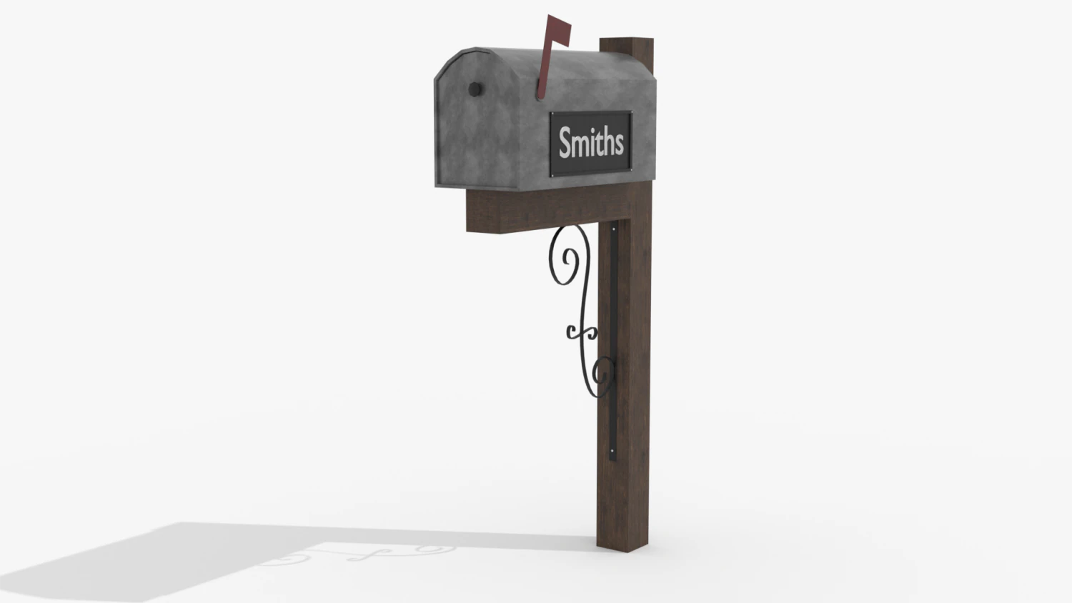 post box 3D Model .c4d .max .obj .3ds .fbx .stl .blend