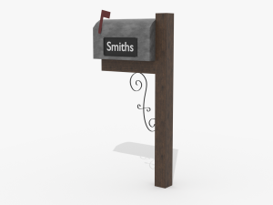 post box Modelo 3D