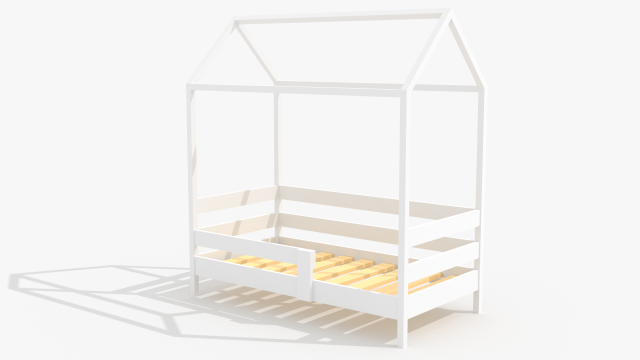 child bed Modelo 3D .c4d .max .obj .3ds .fbx .stl .blend 
