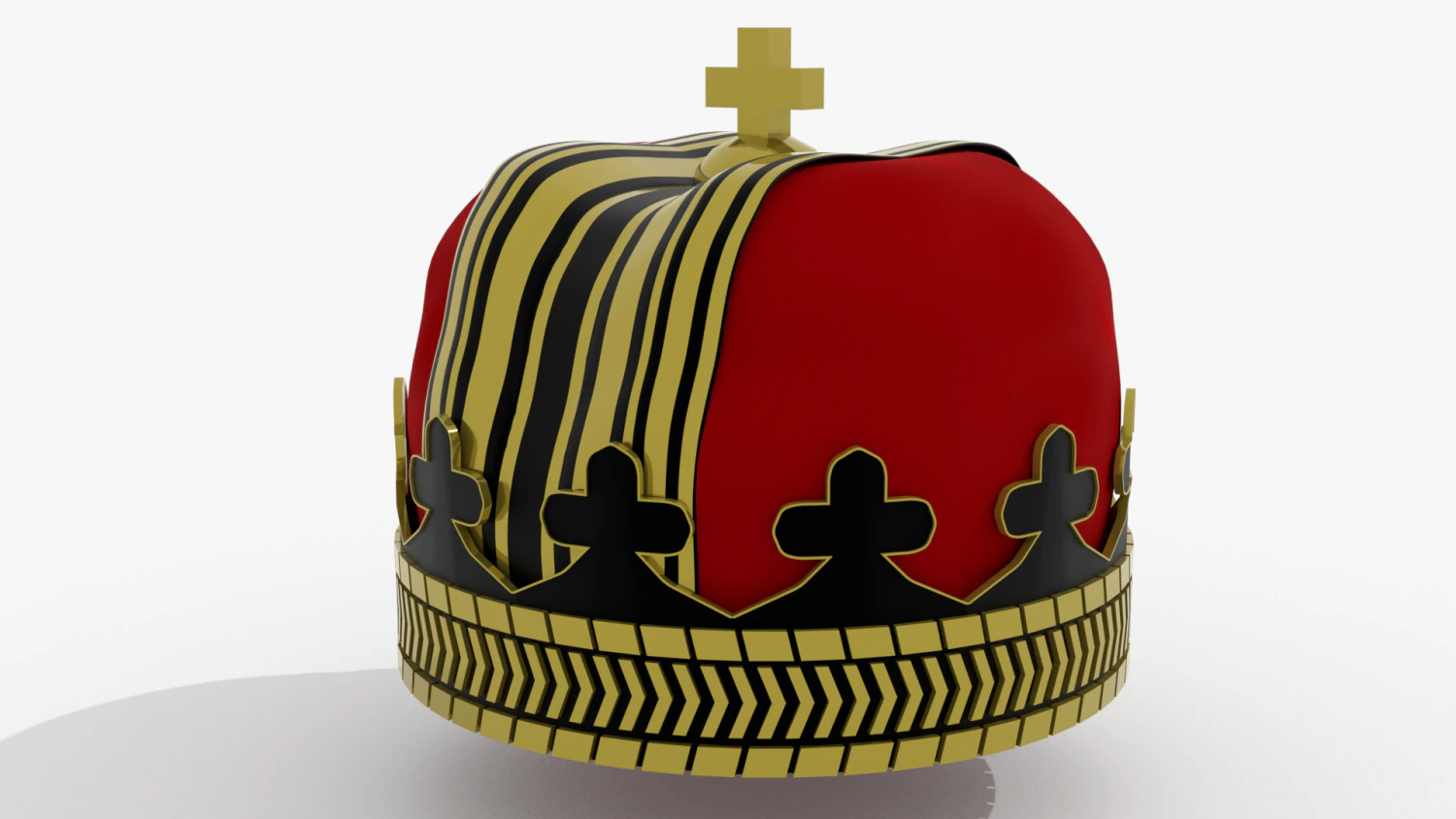 royal crown 3D Model .c4d .max .obj .3ds .fbx .stl .blend 