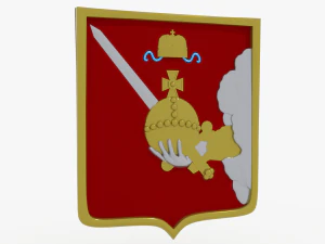 볼로그다 지역의 상징 3D 모델