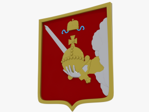 emblem of the vologda region Model 3D