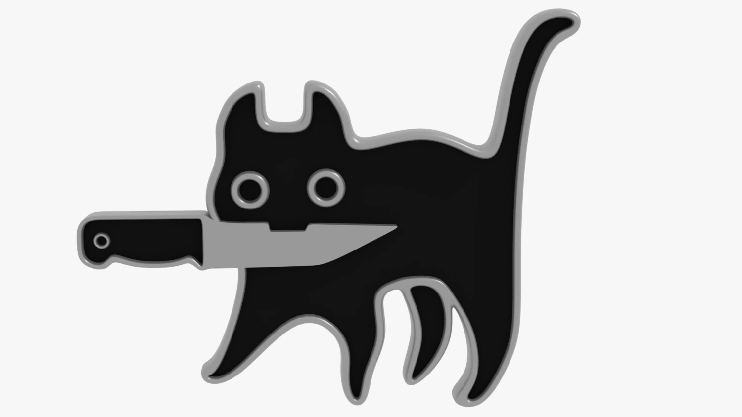 knifecat 3D Model .c4d .max .obj .3ds .fbx .stl .blend 