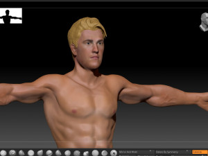 male body base for sculpting 3D मॉडल