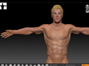 male body base for sculpting 3D मॉडल