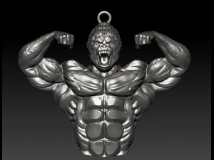 gorilla strong pendant 3D Print Model