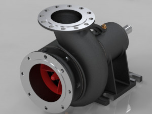 no8 ordinary single-stage single-suction split centrifugal water pump Modelo 3D