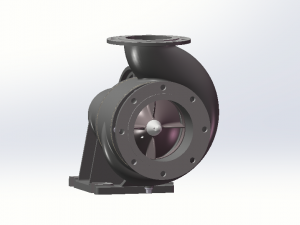 no8 ordinary single-stage single-suction split centrifugal water pump Modelo 3D