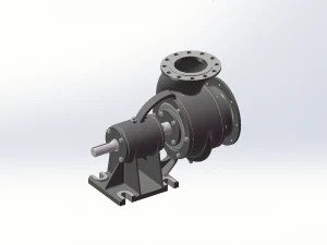 no8 ordinary single-stage single-suction split centrifugal water pump 3D Model