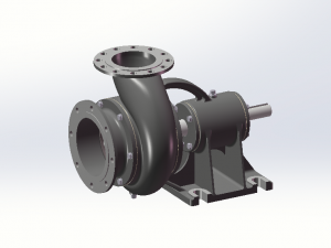no8 ordinary single-stage single-suction split centrifugal water pump Modelo 3D