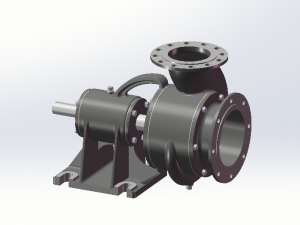 no8 ordinary single-stage single-suction split centrifugal water pump Modelo 3D
