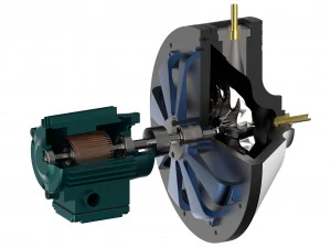 Wasserpumpenbaugruppe 3D Modell