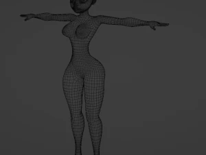 Female base mesh 3D Model