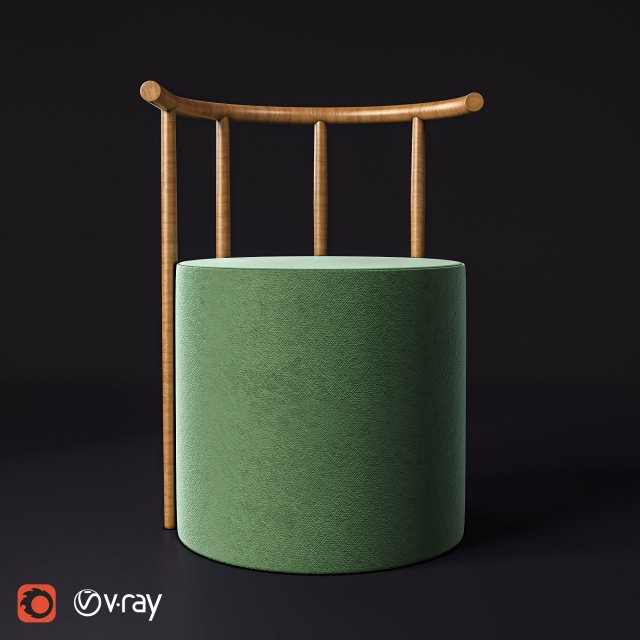 cylinder chair Modelo 3D .c4d .max .obj .3ds .fbx .stl .blend 