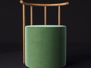 cylinder chair 3D 模型
