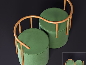 cylinder chair Modelo 3D