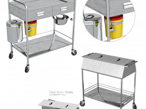hospital equipment collection 3D Model