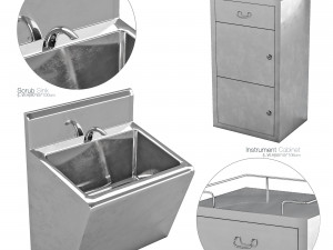 hospital equipment collection Model 3D