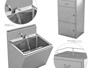 hospital equipment collection 3D Model