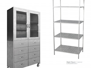 hospital equipment collection Model 3D