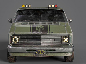 dodge tradesman van 1974 3D Model