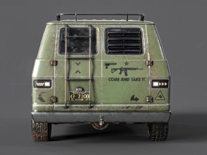 dodge tradesman van 1974 3D Model