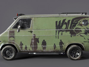 dodge tradesman van 1974 3D Model