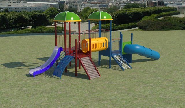 kids playground equipment 3D Model .c4d .max .obj .3ds .fbx .stl .blend 