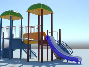 kids playground equipment 3D Model