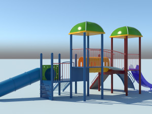 kids playground equipment 3D Model