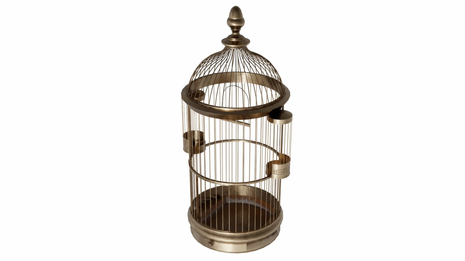 vintage birdcage 3D Model .c4d .max .obj .3ds .fbx .stl .blend 