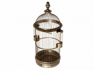 vintage birdcage 3D 模型