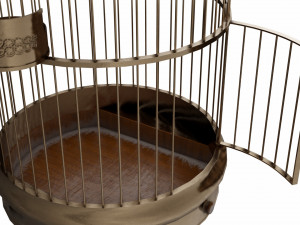 vintage birdcage 3D Model