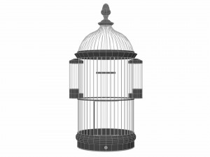 vintage birdcage 3D Model