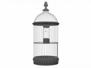 vintage birdcage 3D Model