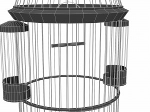 vintage birdcage 3D Model