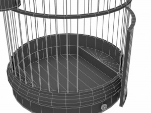 vintage birdcage 3D Model