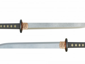 japanese sword 3D Model